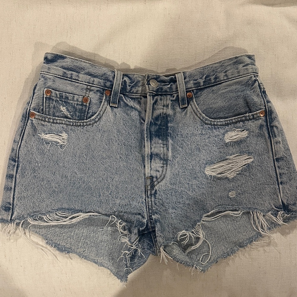 Levi's 501 Distressed Jean Shorts